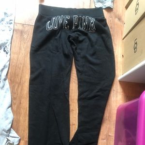 Victoria’s Secret regular length black PINK yoga